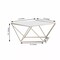 14-Inch Gold Clear Metal Glass Geometric CAKE STAND Party Wedding Decorations